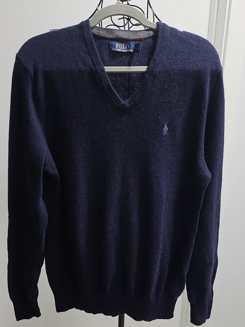 Polo by Ralph Lauren Dark Navy V-Neck Sweater